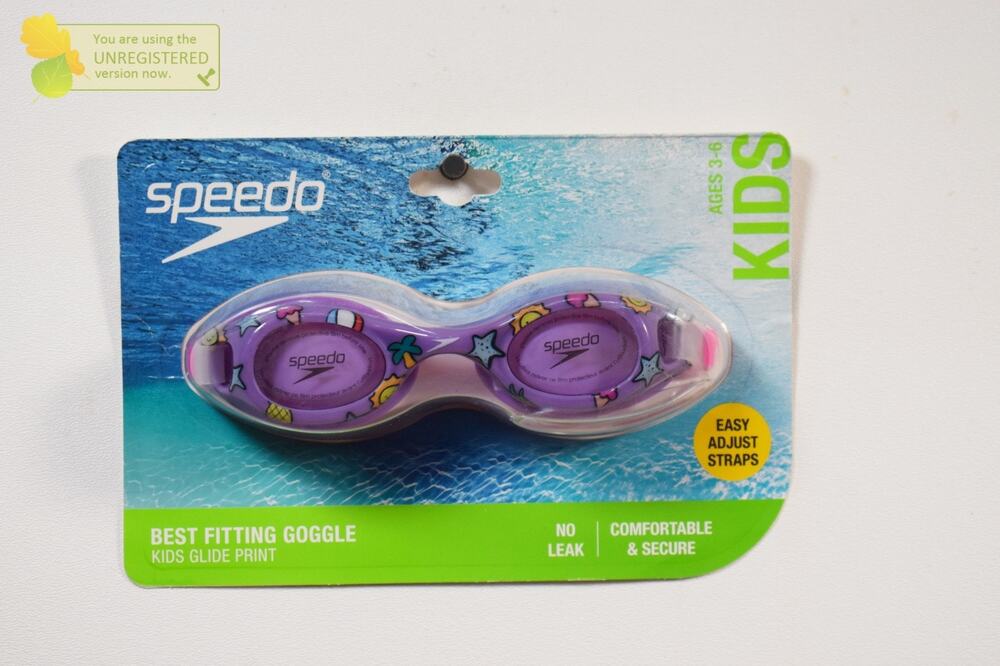 Speedo Kids' Glide Printed Swim Goggles Purple Ages 3-6